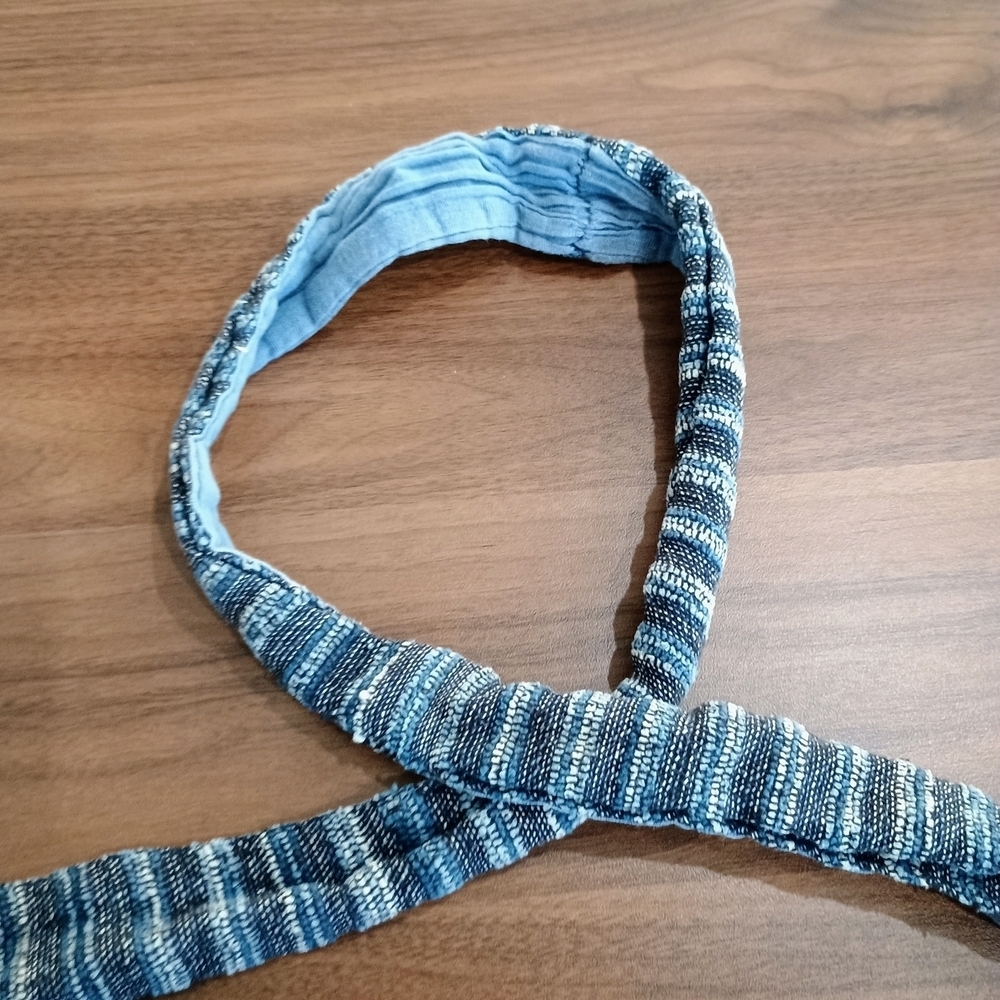Striped Blue Shoulder Bag - Picture 6 of 8